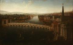 View of London featuring York Water Gate, Westminster Bridge, the Banqueting House, and St John's Smith Square