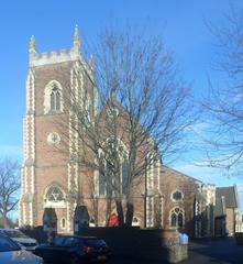 Exterior of St John's and St Peter's Church, a listed building in Ladywood, Birmingham