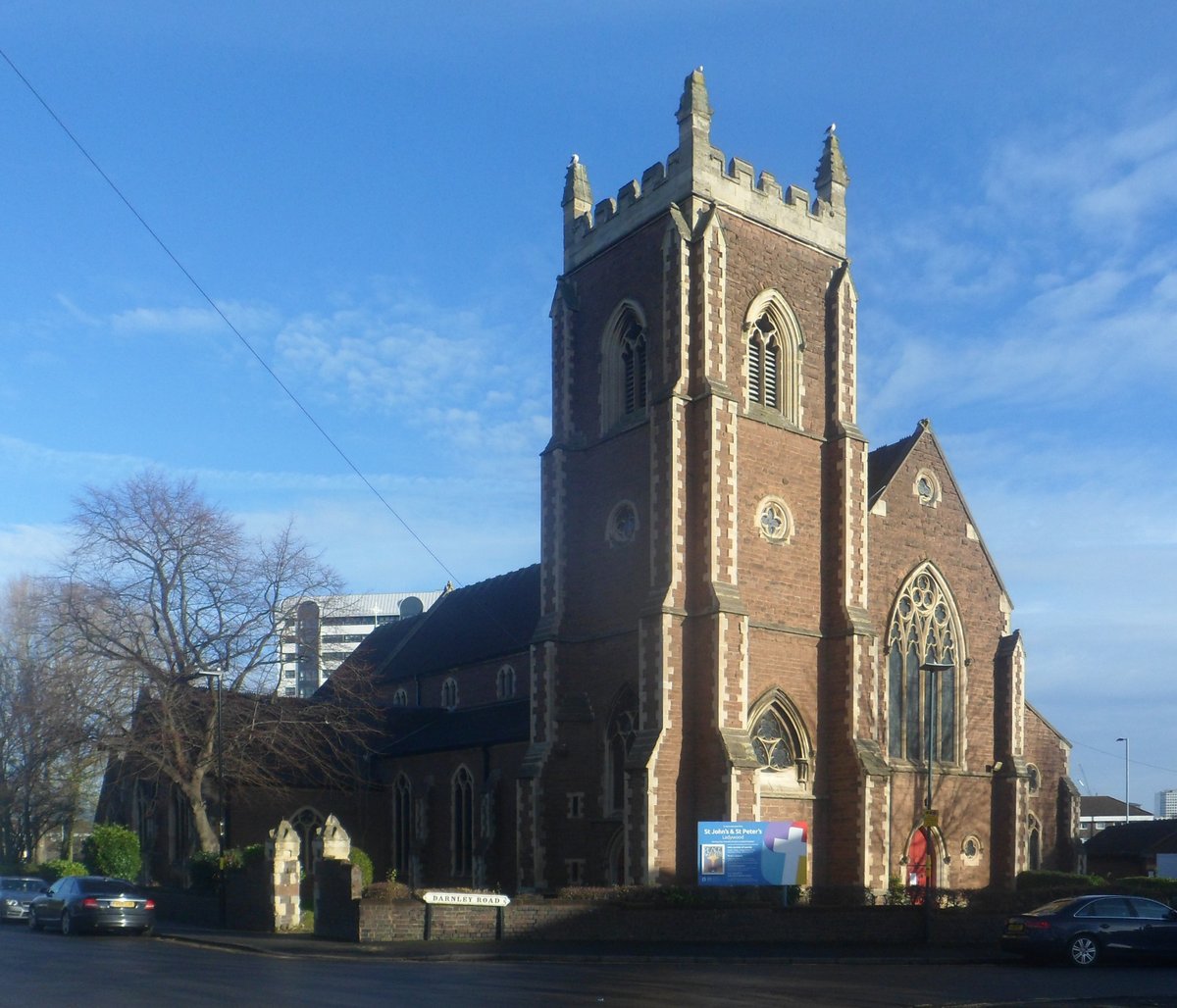 St John's and St Peter's Church, a listed historic building in Ladywood, Birmingham