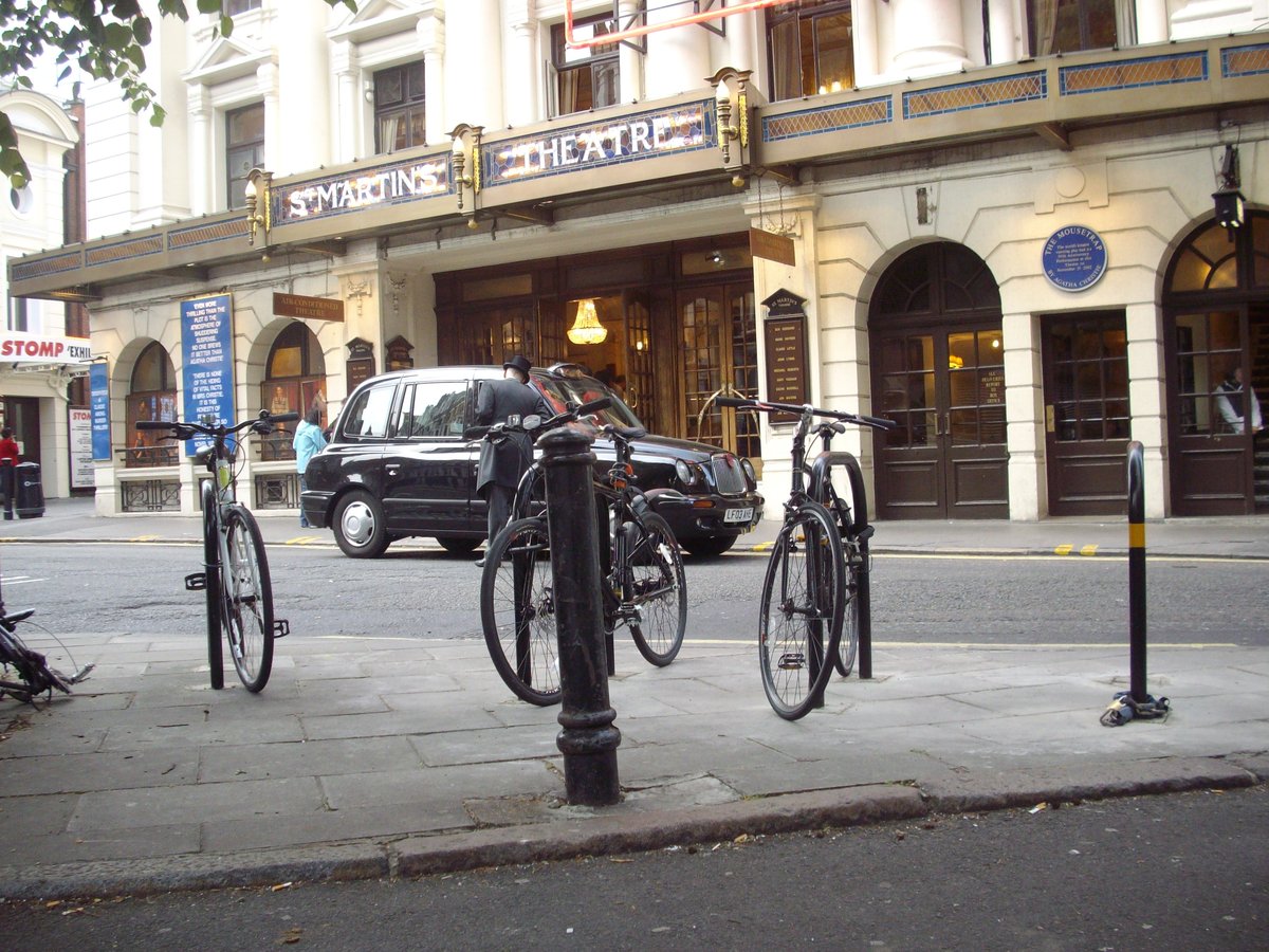 Exterior view of St Martins Theatre in London, home to Agatha Christie's play The Mousetrap
