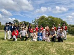 Living Historians and Park Rangers group photo at Patterson Park