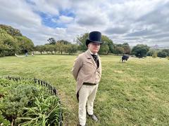 Living historian and park ranger interacting at Patterson Park