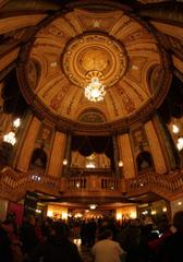 Main atrium of the State Theatre Sydney with elegant architectural details and lighting