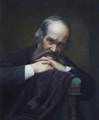 Portrait of Alfred Wilson Cox (1820-1890), founder of the Institute, painted by Thomas Stuart Smith