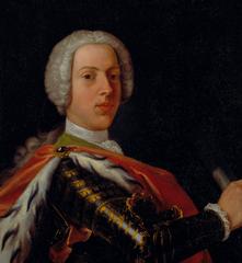 Portrait of Charles Edward Stuart wearing historical 18th-century clothing