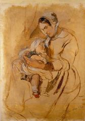Portrait of George Harvey, Scottish painter, in A Sonsy Armful artwork
