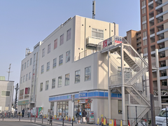 JR Hanaten Station NK Building exterior view in Japan