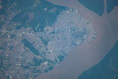View of Brazil from space during ISS Expedition 63