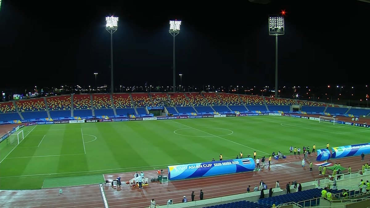 King Fahd Stadium during U-17 football match between Thailand and Saudi Arabia