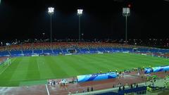 King Fahd Stadium during U-17 football match between Thailand and Saudi Arabia