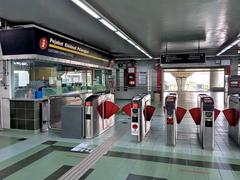 LRT station platform at Sungai Besi in Kuala Lumpur