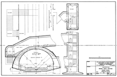 Tentative plan map of Buena Vista Station, Sunset Tunnel, Duboce Avenue Route from 1926