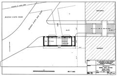 1926 tentative plan map of Buena Vista Station, Sunset Tunnel, Duboce Avenue Route in San Francisco