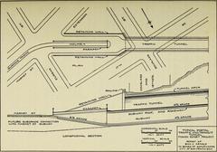 Mission-Sunset Tunnel portal with combined traffic and transit layout