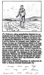 Congratulatory address illustration of a sowing farmer by Otto Ubbelohde for Emil von Behring's 60th birthday 1914