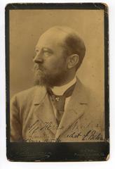 Portrait of Emil Behring in Naples 1895 with handwritten dedication