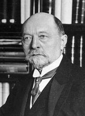 Portrait of Emil von Behring on his 60th birthday in his workroom in Marburg