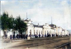 Old Krasnoyarsk Railway Station from 1900 to 1910