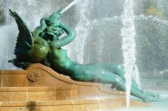 Schuylkill Girl statue at Swann Memorial Fountain in Logan Square Philadelphia