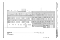 Herndon and Atlantic Life Building on Auburn Avenue in Atlanta, Georgia historical architectural drawing