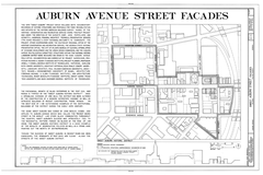 Historic commercial buildings on Auburn Avenue in Atlanta, Georgia
