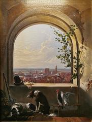 View of Nürnberg from Kaiserburg Castle with historic buildings and cityscape