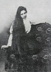 Wanda Siemaszkowa performing in the play 'W sieci' at Teatr Rozmaitości, Warsaw, May 31, 1902