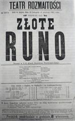 Złote Runo theater in Warsaw on December 6, 1901