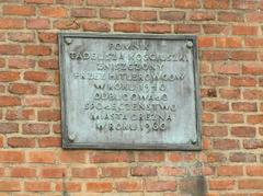 Memorial plaque at Wawel in Kraków