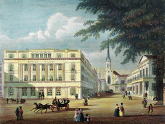 Historic Hotel Baur en Ville building in 1840
