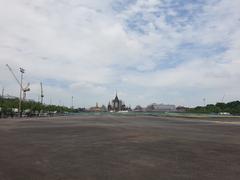 Construction of crematorium for King Bhumibol Adulyadej at Sanam Luang Bangkok