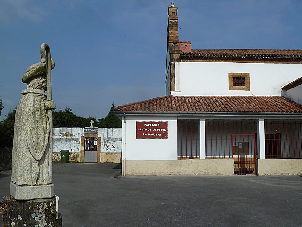 Exterior of Iglesia De La Manjoya church in Oviedo City, Spain