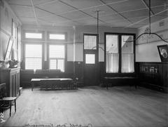 Interior view of Campbell Free Kindergarten with wooden floors and low furniture