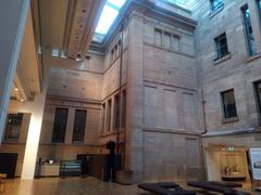 Front view of Australian Museum with classical architecture