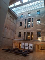 Exterior view of the Australian Museum building with classical architecture and clear sky