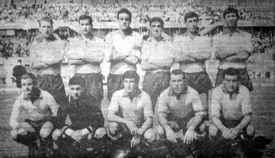 AC Massiminiana football team line-up at Cibali Stadium Catania May 1966