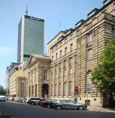 Historic Bank of Agriculture building in Warsaw Poland