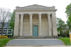 Temple of Human Passions statue at Cinquantenaire park in Brussels, Belgium