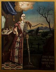Alegoría de la Muerte artwork by Tomás de Mondragón featuring a symbolic death figure with a mirror