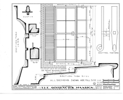 Governor's Mansion in Austin Texas architectural drawing