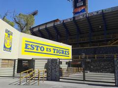 Exterior view of Universitario Stadium in daylight