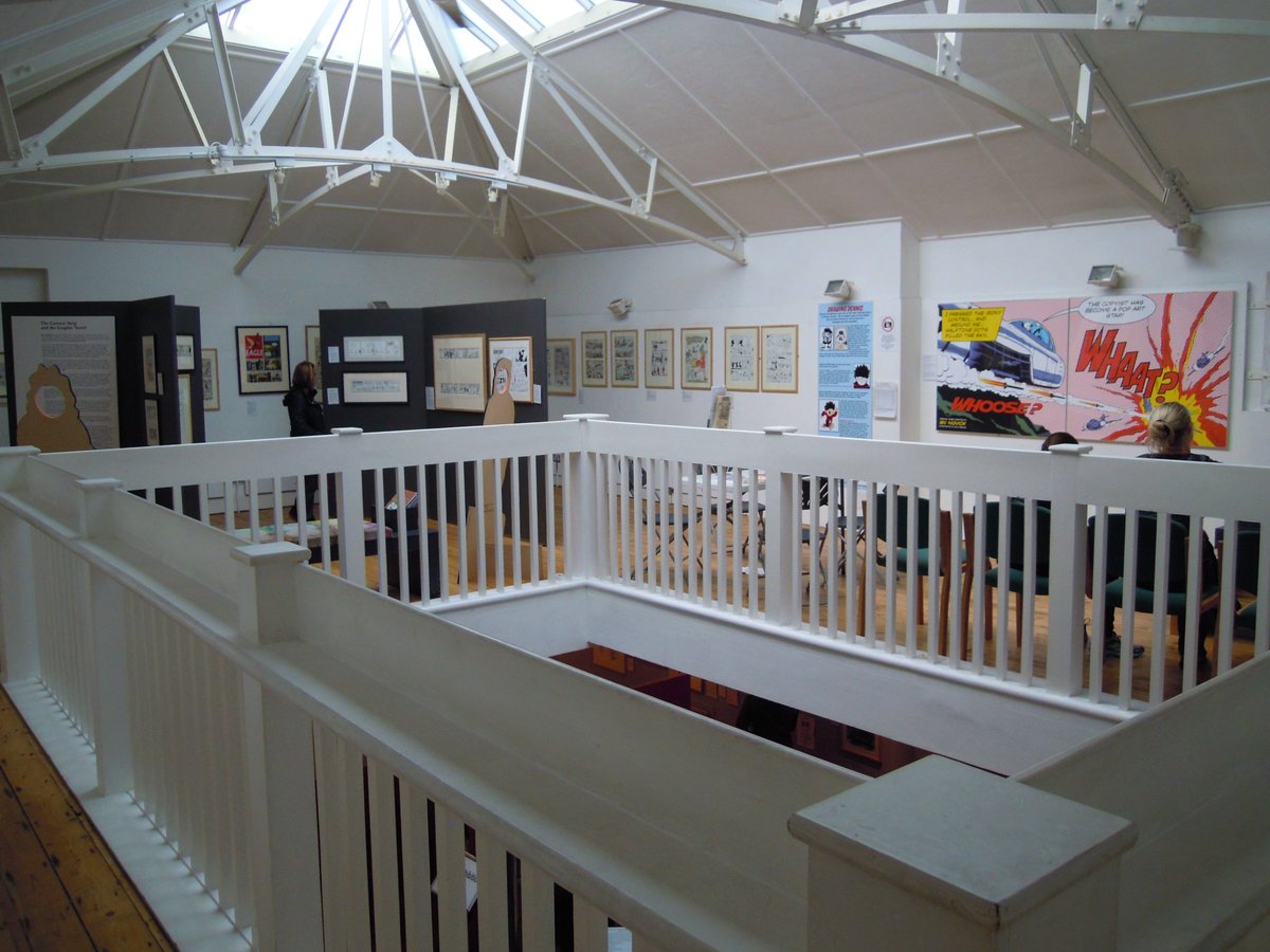 The Cartoon Museum first floor display area in May 2014