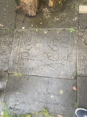 Pete Best's name and handprints outside the Casbah Coffee Club