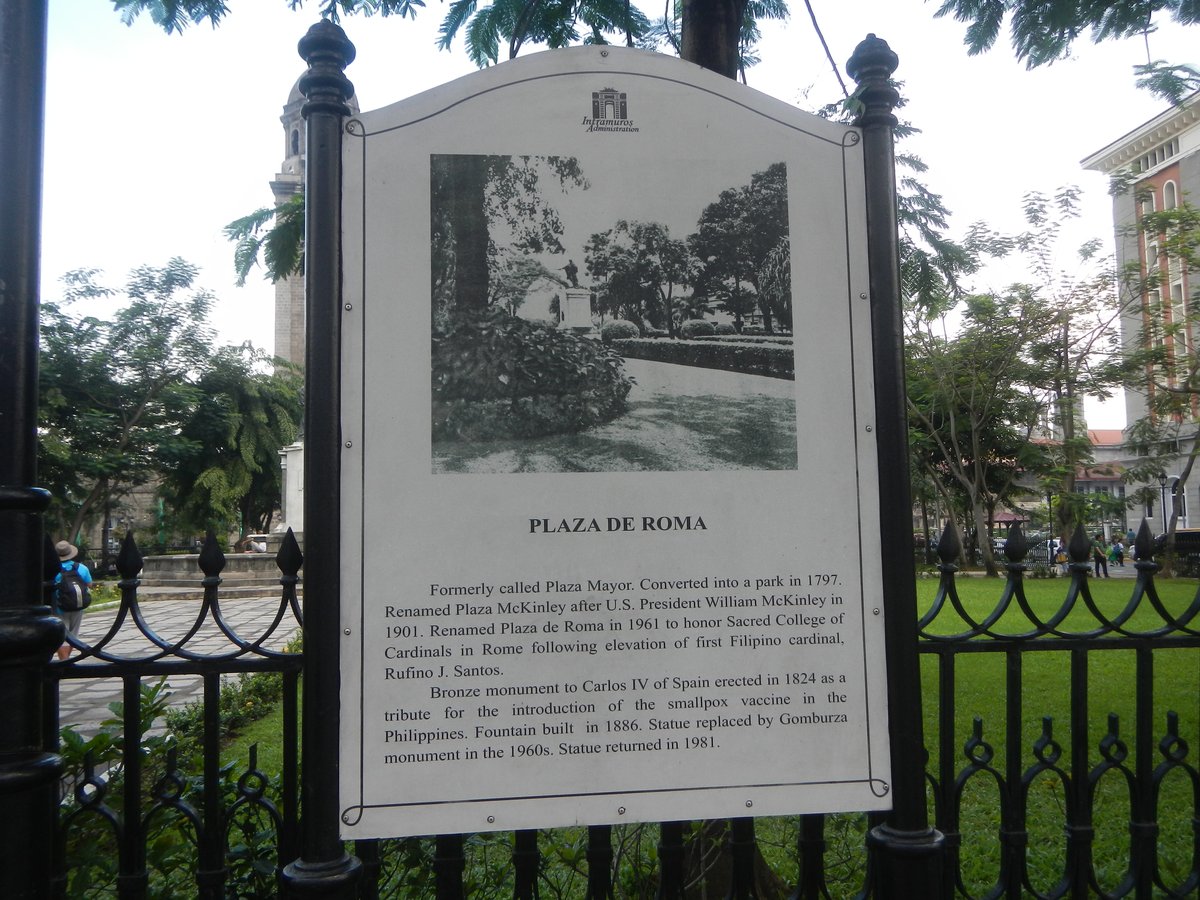 Manila Cathedral and Casa Rocha in Intramuros with Clock Tower-Belfry and Dome