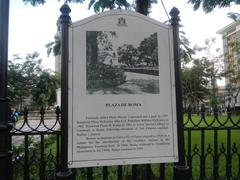 Manila Cathedral and Casa Rocha in Intramuros with Clock Tower-Belfry and Dome