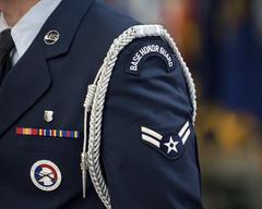 High Frontier Honor Guard performing a military funeral detail at Peterson Air Force Base, Colorado