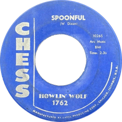 Spoonful by Howlin' Wolf early original US vinyl single side-A label print