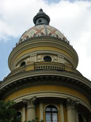 University Library of Eötvös Loránd University main reading hall interior in Budapest