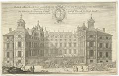 Wrangelska palatset copper engraving circa 1670 showing the palace at Birger Jarls torg 16
