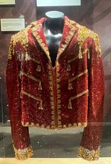 Clothing of Michael Jackson displayed at Grammy Museum in July 2022